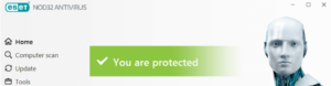 ESET NOD32优点：占用系统资源少、轻巧、不卡机，安装后电脑很安静。