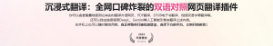 沉浸式翻译 最受欢迎的双语对照网页翻译插件