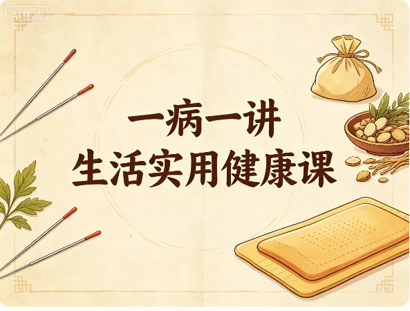 【健康生活】一病一讲生活实用健康课